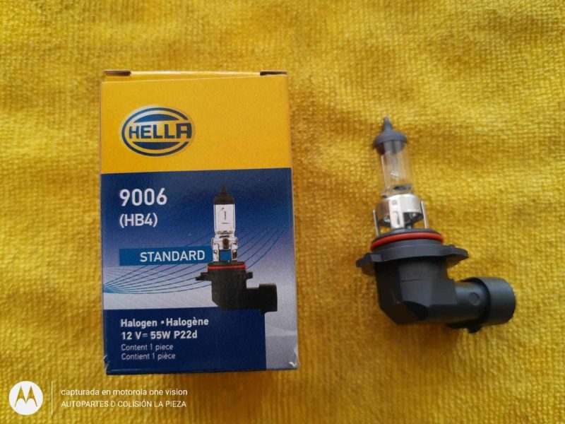 FOCO HELLA 9006 (HB4) HALOGENO 12V 55W P22D