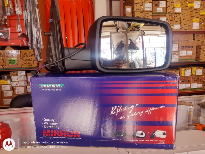 ESPEJO DODGE PU / RAM 11-20 ELECT C/DESEMP NEGRO 5 PINES DER